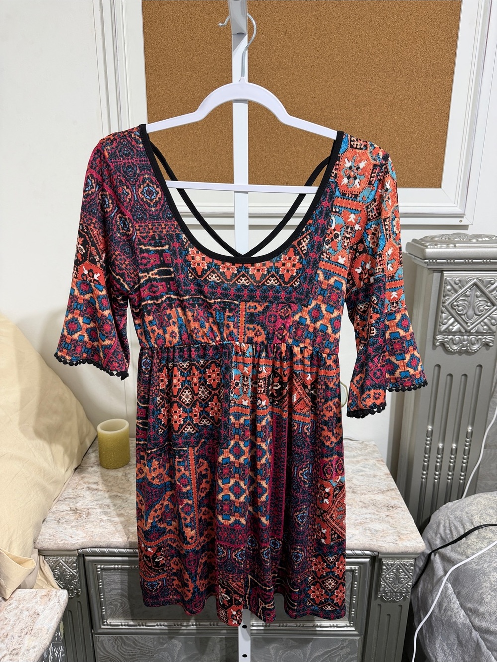 PaperDoll Criss Cross Back Dress Size S